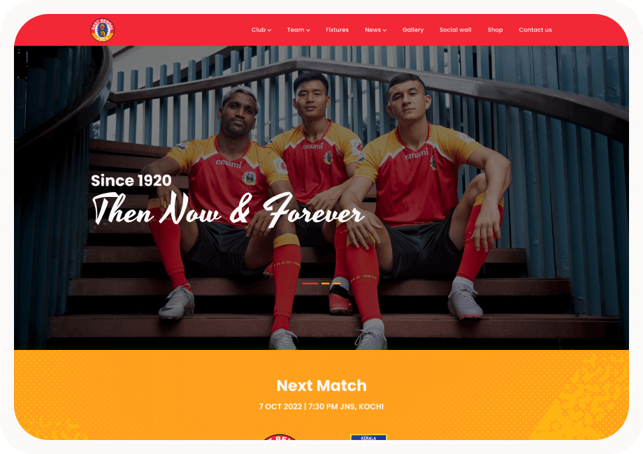 EAST BENGAL FC Website