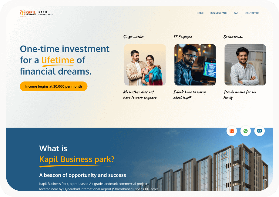 KAPIL BUSINESS PARK Website