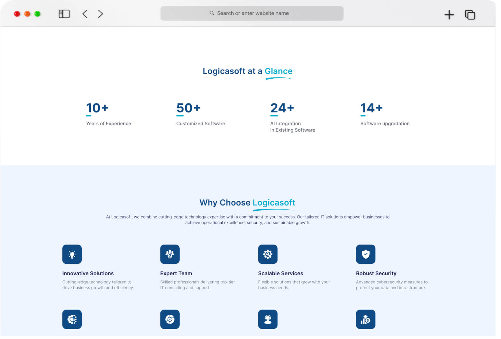 Logicasoft Website 11 logicasoft design highlights 4