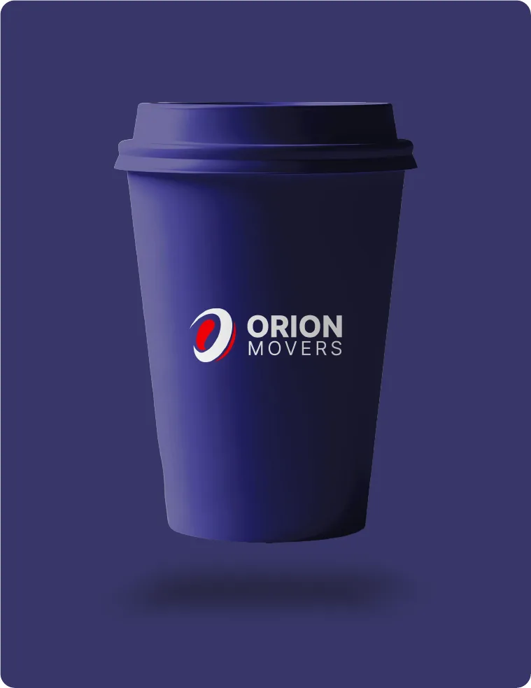 Orion Movers logo brand application: merchandise