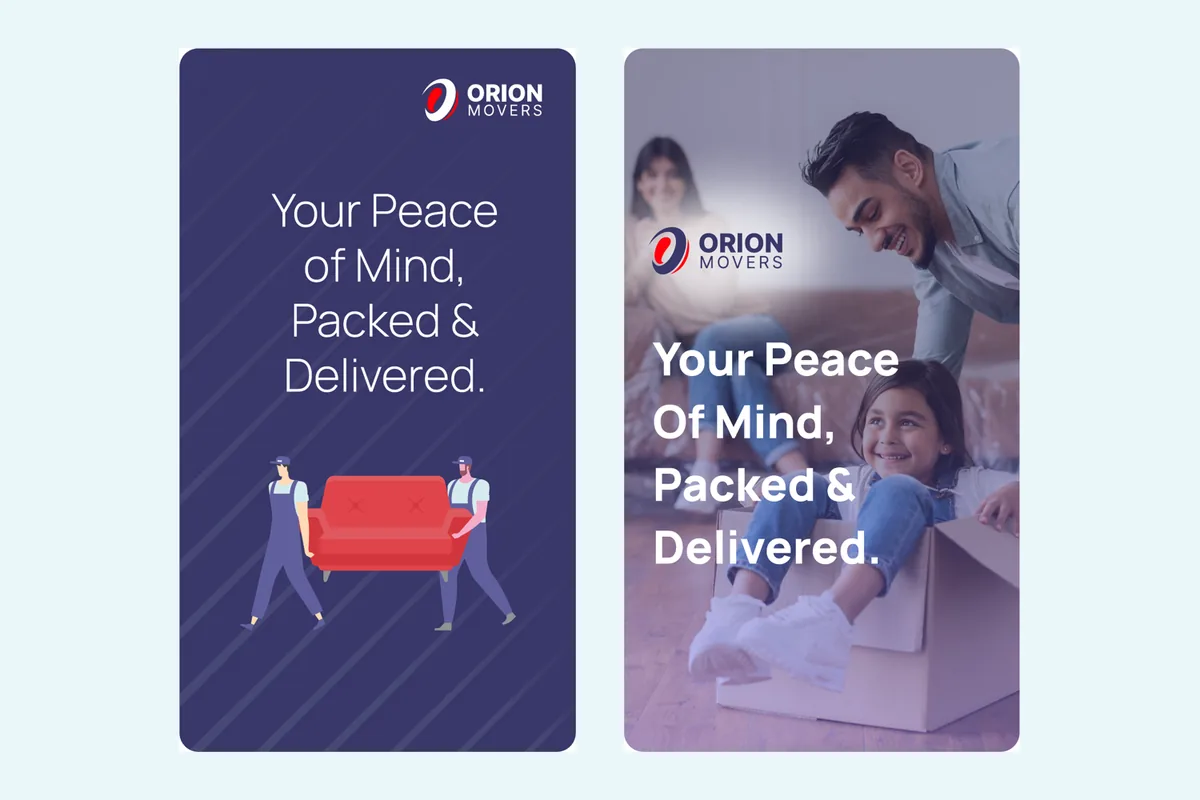 Orion Movers social media posts