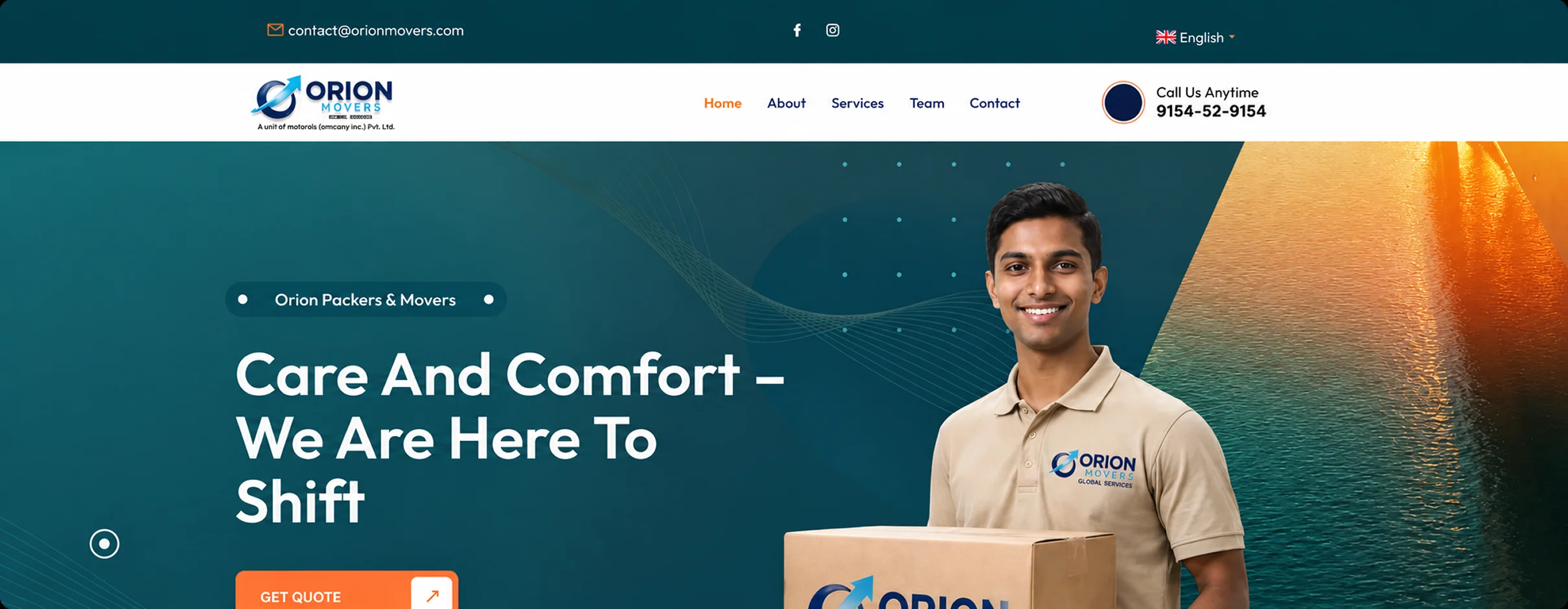Orion Movers old website