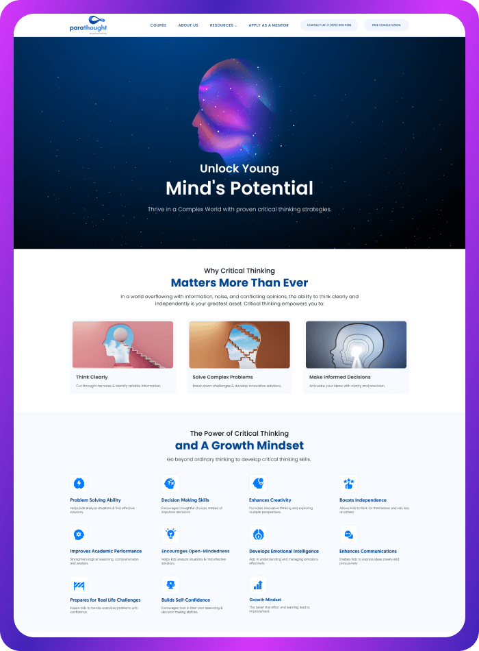 website design parathought thumbnail